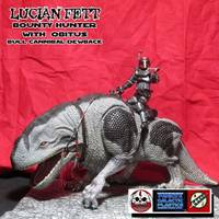 Lucian Fett - Bounty Hunter with Cannibal Dewback (Star Wars) Custom Action Figure