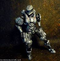 Commander Sarah Palmer (Halo) Custom Action Figure