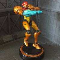 Samus Aran Amiibo (Metroid) Custom Miniature / Figurine
