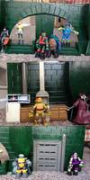 TMNT Sewer Lair (Teenage Mutant Ninja Turtles) Custom Diorama / Playset