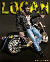 Logan Wolverine with Motorcycle (Marvel Legends) Custom Action Figure