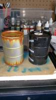 Rusted 50 Gallon Drum (Original) Custom Diorama / Playset