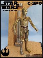 C-3po (Star Wars) Custom Diorama / Playset
