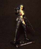 G.I. Joe Battle Damaged Baroness ("V") Custom Action Figure