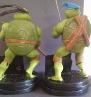 Tmnt 2003 Donatello and Leonardo Alarm Clock Refurbished (Teenage Mutant Ninja Turtles) Custom Statue / Bust