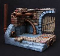 Secret Sewer Lair (Teenage Mutant Ninja Turtles) Custom Diorama / Playset