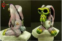 Zombie Energizer Bunny (Horror) Custom Miniature / Figurine