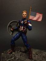 AOU :Captain America head repaint (Marvel Legends) Custom Action Figure