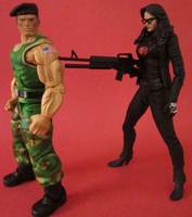 Baroness (with Destro) (G.I. Joe) Custom Action Figure