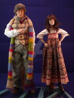 The Fourth Doctor and Sarah Jane Smith (Doctor Who) Custom Action Figure
