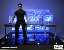 1/6 Scale tony Stark Computer Hologram Table Diorama (Iron Man) Custom Diorama / Playset