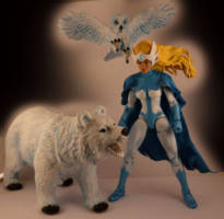 Snowbird V2 (Alpha Flight) +polar bear +owl (Marvel Legends) Custom Action Figure