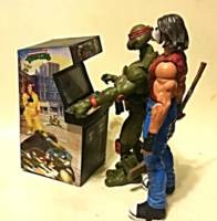 Raphael And Casey Jones- T.M.N.T (Teenage Mutant Ninja Turtles) Custom Action Figure [Hey, Why Am I Not In This Game Raph?? I'm In The Same Series As You!!]