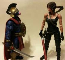 Mara Jade: The Emperor's Right Hand (Star Wars) Custom Action Figure [Blue Creature: Beware, I Am A True Warrior And Will End Your Life, I Promise You That!!]