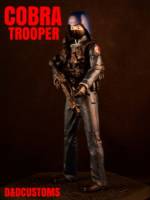 COBRA BLACK mask red logo FEMALE TROOPER 6" 1:12TH SCALE (G.I. Joe) Custom Action Figure [CUSTOM GI JOE COBRA TROOPER STYLE 6]
