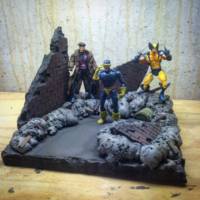 Marvel legends warzone debris display (Marvel Legends) Custom Diorama / Playset