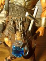 Trevor Belmont (Castlevania) Custom Action Figure [Close up on sub-weapons]