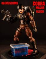 COBRA Mercenary Major Bludd 6" 1:12TH SCALE (G.I. Joe) Custom Action Figure [CUSTOM GI JOE COBRA Mercenary Major Bludd 6" INCH 1:12th SCALE ACTION FIGURE BLACK SERIES MARVEL LEGENDS style]