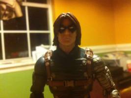 Winter soldier custom painted resin head cast (Marvel Legends) Custom Other