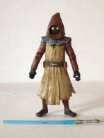 Al'Riti Jawa Jedi Knight (Star Wars) Custom Action Figure [Al'Riti  Jedi Jawa Knight Front Shot]
