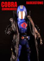 COBRA Helmet COBRA COMMANDER Classic 6" 1:12TH SCALE (G.I. Joe) Custom Action Figure