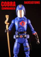 COBRA Helmet COBRA COMMANDER Classic 6" 1:12TH SCALE (G.I. Joe) Custom Action Figure [CUSTOM GI JOE MARVEL LEGENDS BLACK SERIES STYLE 6" INCH COBRA  COBRA COMMANDER 1:12th SCALE]
