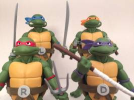 NECA Arcade TMNT Toon Repaints (Teenage Mutant Ninja Turtles) Custom Action Figure