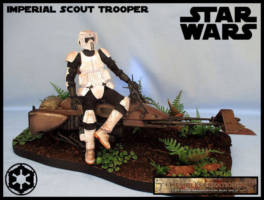 Imperial Scout Trooper (Star Wars) Custom Diorama / Playset