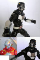 Armored Black Power Ranger (MMPR) (Power Rangers) Custom Action Figure