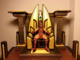 Platinium throne  2.0 (golden version) (Mythic Legions) Custom Diorama / Playset
