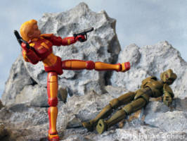 Teresa Tempus Space Heroine (Original) Custom Action Figure [Teresa Tempus fighting]
