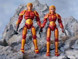 Teresa Tempus Space Heroine (Original) Custom Action Figure [Teresa Tempus and her brother]