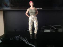 Vasquez (Aliens) Custom Action Figure [Vasquez in briefing]
