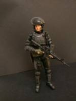 Glenn in Riot Gear (AMC Season 3) (Walking Dead) Custom Action Figure