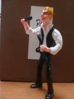 The Thin White Duke (Rock Stars) Custom Miniature / Figurine [TTWD,Left Profile]