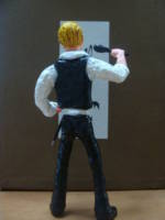 The Thin White Duke (Rock Stars) Custom Miniature / Figurine [TTWD,Back View]