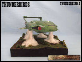 Thunderbird 2 - New Series ("V") Custom Diorama / Playset