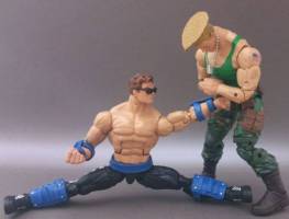 Johnny Cage Vs. Guile (Mortal Kombat) Custom Action Figure