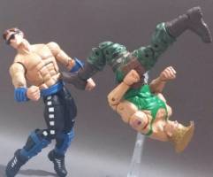Johnny Cage Vs. Guile (Mortal Kombat) Custom Action Figure