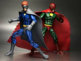 Horned Owl and Fledermaus (Bat) (DC Infinite Heroes) Custom Action Figure