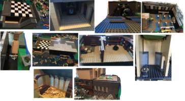 Lego Hogwarts (Harry Potter) Custom Diorama / Playset [Building pics]
