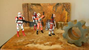 Star Wars- Desert Style Jakku/Tattoine Display (Star Wars) Custom Diorama / Playset