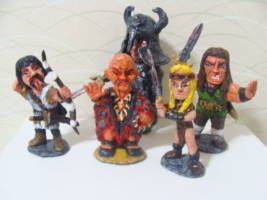 Darkage Warriors and Wizards Fantasy Figurine Set (Conan) Custom Miniature / Figurine