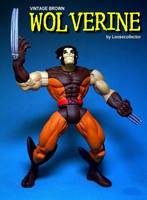 Vintage Brown Wolverine (Marvel) Custom Action Figure