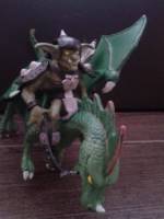 Gnall-goblin dragon rider and war dragon (Masters of the Universe) Custom Action Figure