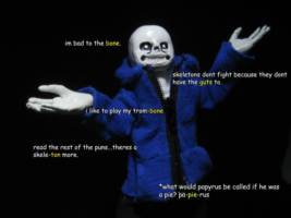 Sans (Undertale) Custom Action Figure [This is your PUN-ishment]