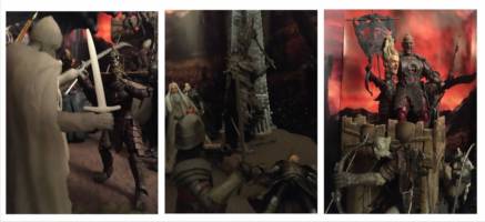 Middle earth - The final showdown (Lord of the Rings) Custom Diorama / Playset