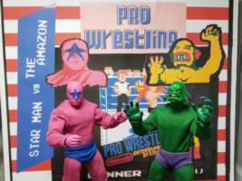 StarMan & The Amazon - Nintendo  Pro Wrestling (Nintendo) Custom Action Figure