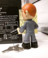 B.J. Blazkowicz (Wolfenstein) Custom Miniature / Figurine [BJ BLAZKOWICZ (back) (Wolfenstein 3D version)]