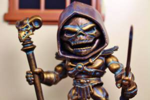 Custom Bronze Skeletor (The Loyal Subjects vinyl figure) (Masters of the Universe) Custom Action Figure